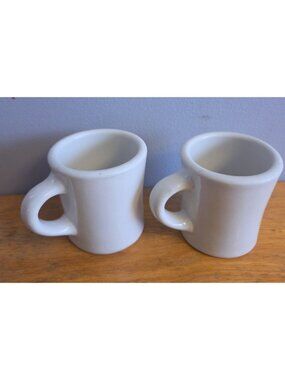 Vintage Caribe Puerto Rico USA White Coffee Mugs Restaurant Ware